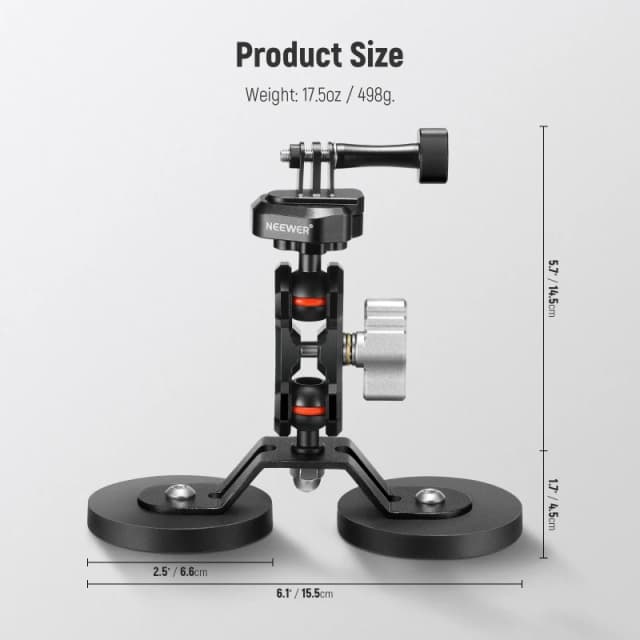 NEEWER Magnetic Action Camera Mount (FL-GP15)