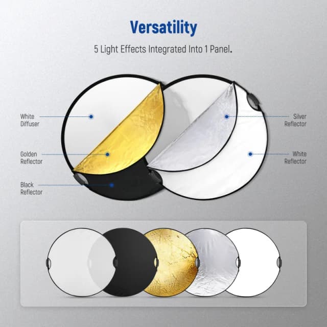 NEEWER Light Reflector with Handle Grip (RF-80II)