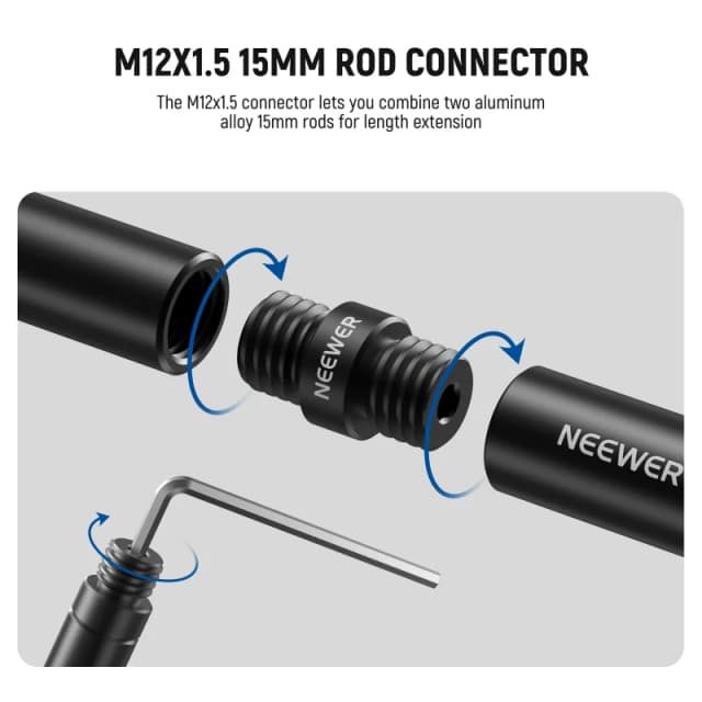 NEEWER SR020 15mm Rod Connector