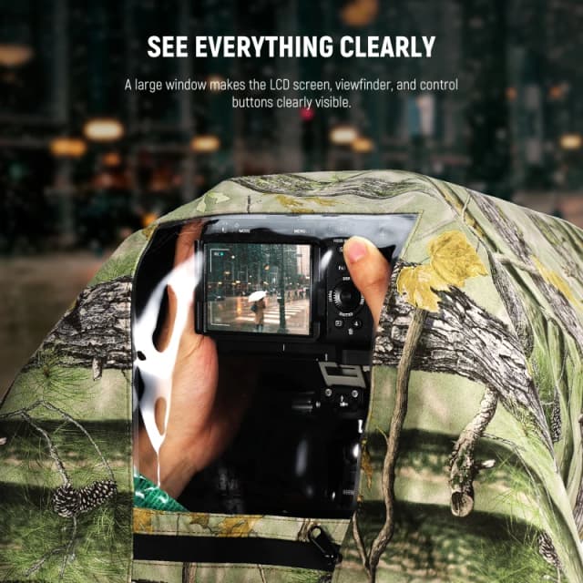 NEEWER Dual Sided Camouflage Rain Cover-XL(PB019)