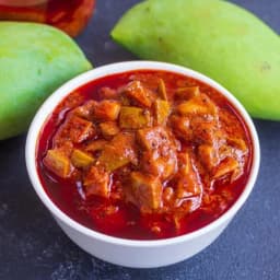 Lilly's Pickles Kerala Style Homemade Fresh Salty & Spicy Mango Pickle (മാങ്ങ അച്ചാർ) - 100 gm, 250 gm, 500 gm, 1 Kg | Manga Achar