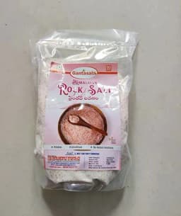 Gantasala Pristine Unrefined Himalayan Rock Salt 1Kg No added additives