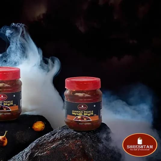 Shreshtam Kerala Style Homemade Tasty Andhra Avakkai pickle | Organic & Fresh Andhra Avakkai Achar | 250g