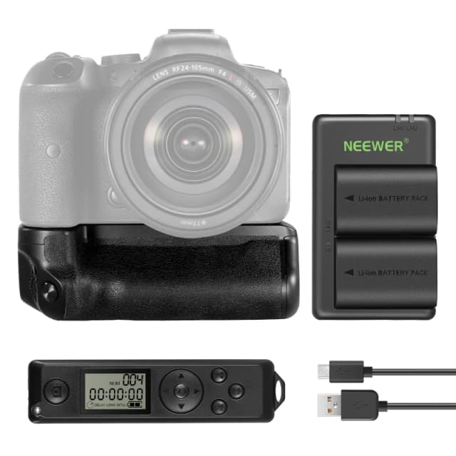 NEEWER Replacement Battery Grip for Canon EOS R5 R5C R6 R6 Mark II (BG-R10)