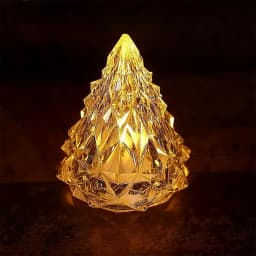 Iceberg / Pyramid Candlelight Tea Light, Diwali (1 Pc)Flameless Candles, Electronic Tea Light Battery Powered, Warm White LED Night Lights, Iceberg Decorative Light for Christmas Wedding