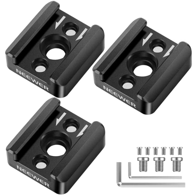 NEEWER Cold Shoe Mount Adapter with 1/4”-20 Thread (ST26)