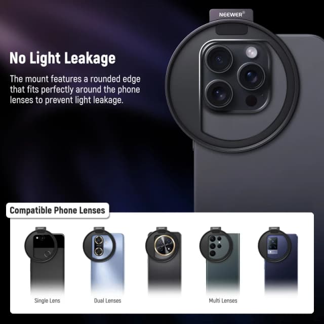 NEEWER Upgraded 67mm Phone Filter Mount (LA006)