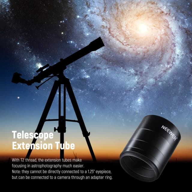 NEEWER 4 Pcs LS-T6 Extension Tube Kit Telescope Accessory