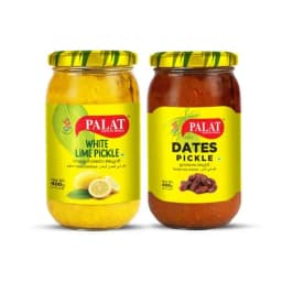 Palat White Lime Pickle and Dates Pickle Combo 400g