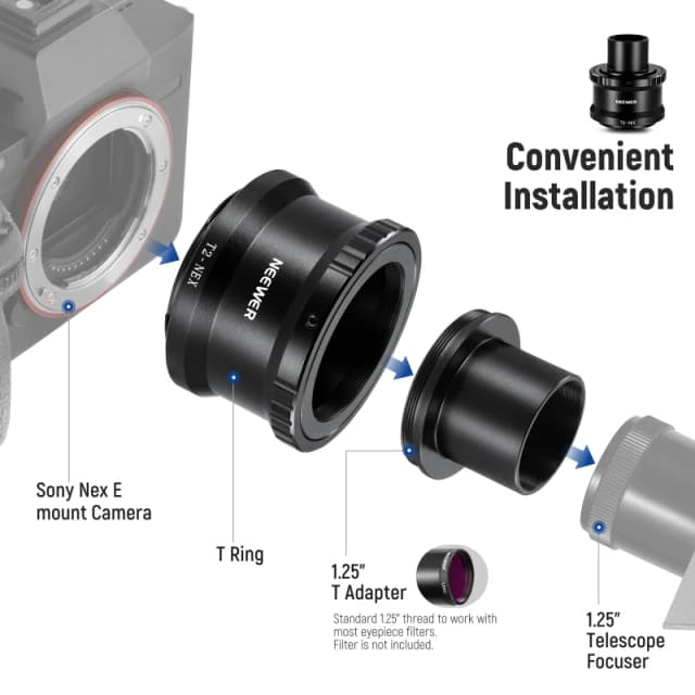 NEEWER T Ring Adapter Set for Sony Nex Cameras (LT-T9)