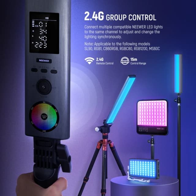 NEEWER RGB LED Tube Light Wand (BH30S) - Basic kit