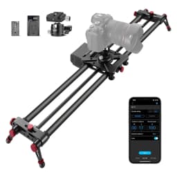 NEEWER Motorized Carbon Fiber Camera Slider - 120cm (ER1-120) with Remote