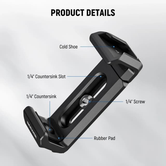 NEEWER T5/T7/T9 Portable SSD Holder Mount for iPhone 15 Pro/Pro Max Cage (UA051)