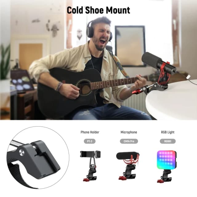 NEEWER Super Clamp with Cold Shoe (ST81/ST84)