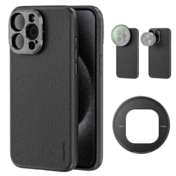 NEEWER PA053/PA054 Case for iPhone 15 Pro with 17mm/67mm Adapters - Black