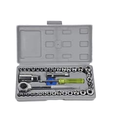 SmartGadgets 40-in-1 Tool Kit & Screwdriver Socket Set – Automobile & Motorcycle Repair Tool Box with Wrenches and Hardware (1 Pack)