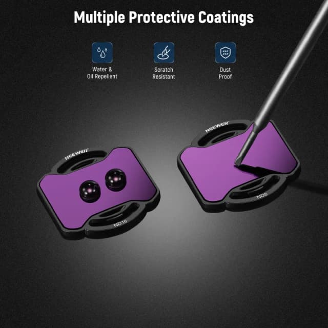 NEEWER 4 Pack ND Filter Kit For DJI Avata 2(ND8 ND16 ND32 ND64)