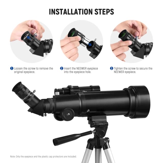 NEEWER 1.25" Green PL 25mm Plossl Telescope Eyepiece Lens