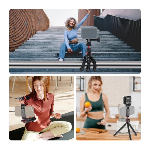 NEEWER Mini Flexible Phone Tripod with Remote (T72)