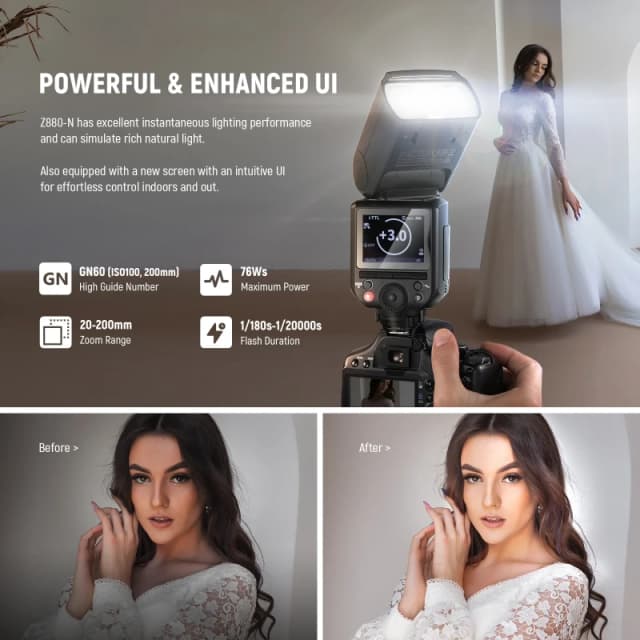 NEEWER 2.4G TTL Camera Flash Speedlite (Z880-S)