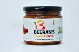 BEERAN"S Sweet Lemon Pickle 350g | Homemade Pickle | A Perfect Biriyani Side Dish | 100% Natural