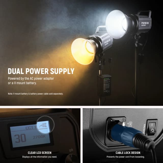 NEEWER 130W Bi-Color LED Video Light (FS150B) - Basic kit
