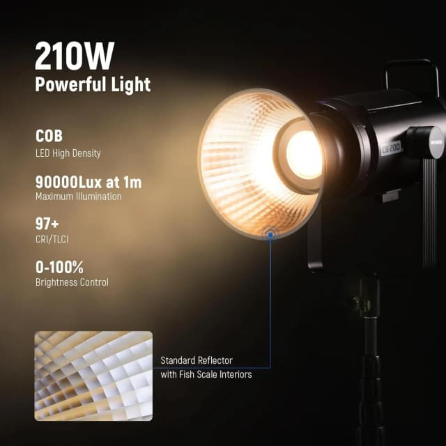 NEEWER Bi-Color 210W LED Video Light (CB200B) - Diffuser Kit
