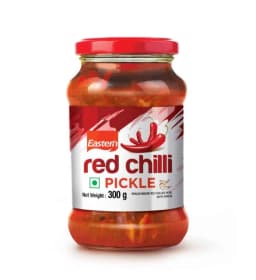 Kerala Eastern Spicy Tasty Hot Red Chilli Pickle (റെഡ് ചില്ലി അച്ചാർ) - 300 g Bottle | Red Chilli Achar (മുളക് അച്ചാർ)
