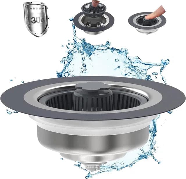 3-in-1 Sink Drain Strainer