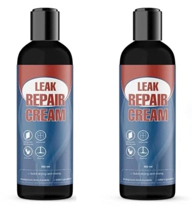 Leak Repair Cream 200ml (Pack of 2) | Waterproof Sealant Paste for Instant Leak Sealing | Multipurpose Crack & Gap Filler for Home, Roof, Pipes, and Walls