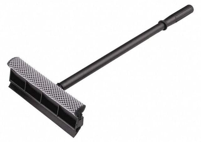 Car Window Cleaning Mop 2 in 1 Glass Cleaning Brush Dual Side Blade Rubber and Sponge Auto Window Cleaning Tool with Extendable Handle | Pack of 1