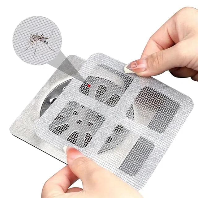 20Pack Disposable Shower Drain Hair Catcher, Drain Hair Catcher Waterproof Mesh Stickers for Bathroom Accessories