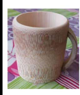 Bamboo Tea Cup 100% Natural From Indian Handicraft amazing design Pack Of 6