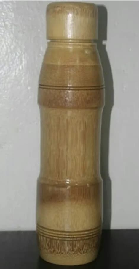 100% Hand Made Natural Bamboo Bottle For Pure Water 750 ML Pack Of 3