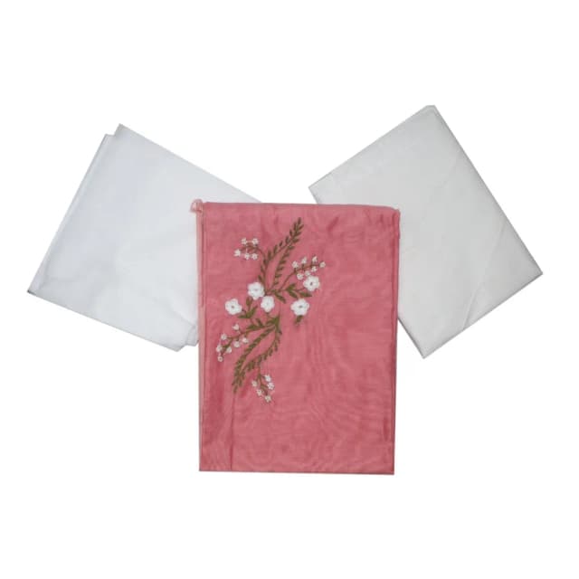 Pretty Churidar material, full set, Chantheri Silk top, Cotton bottom, Shiffon shall