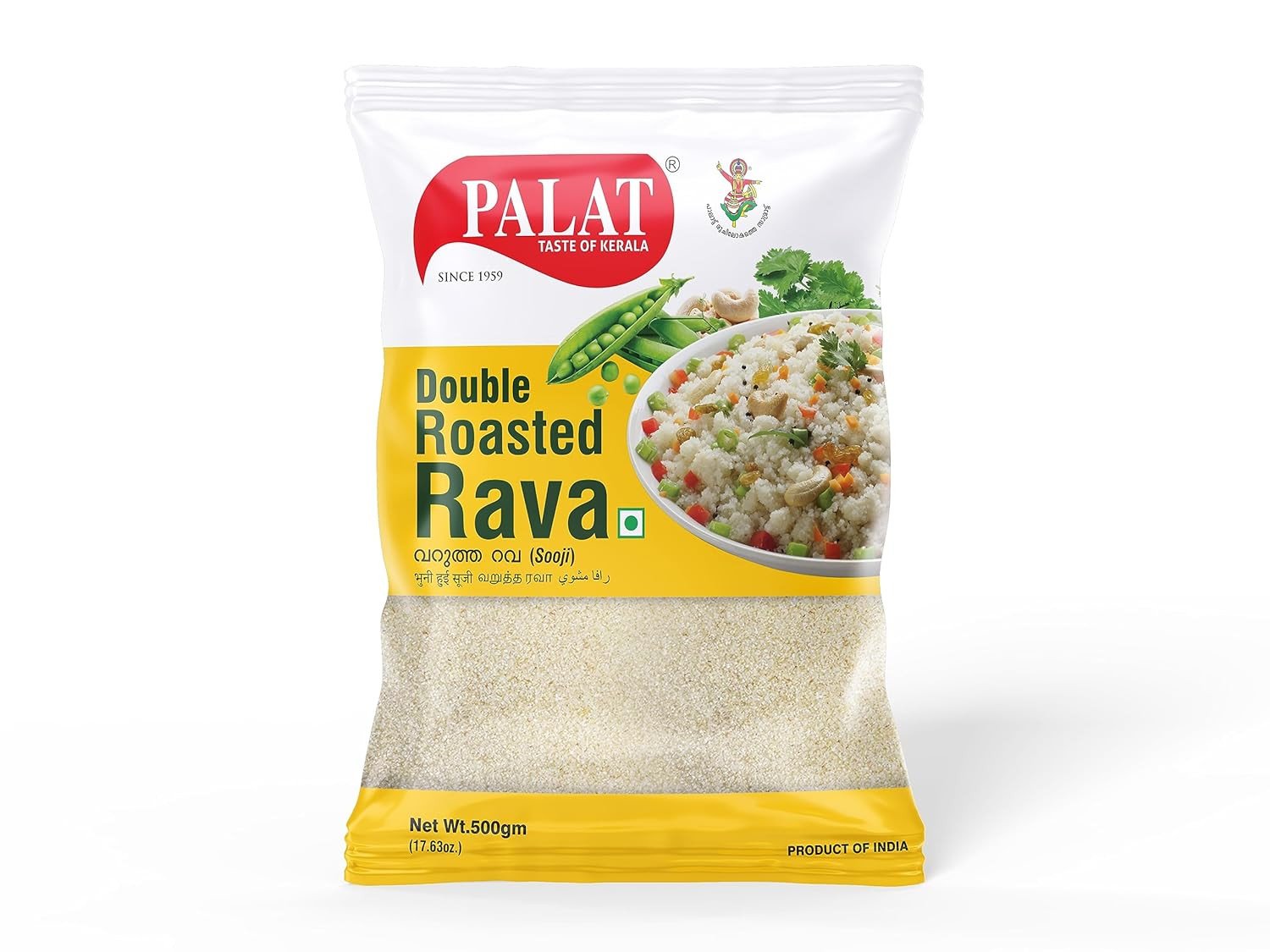 Palat Double Roasted Rava 500 gm Pack of 3