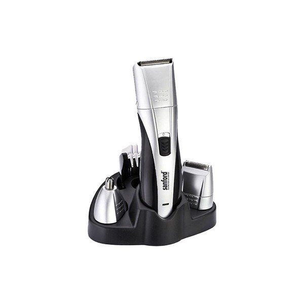 Sanford Rechargeable Cordless Hair Clipper 4 In 1 For Men - Black & Silver | SF9745HC BS | Wireless Trimmer | Groomer | Shaver | Clipper | Cordless Beard Trimmer