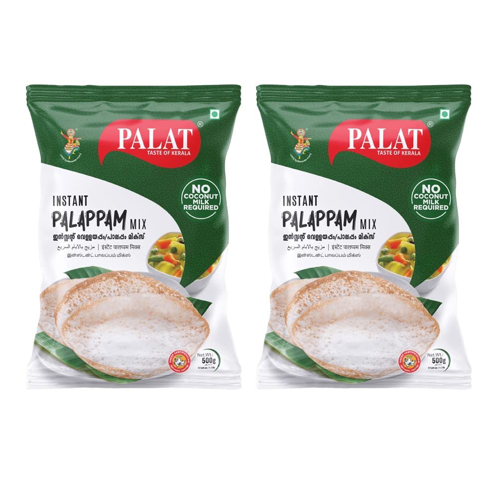 Palat Instant Mix |Palappam Velleppam| Kallappam| Kerala Style Breakfast Pancake| 500 Gm Pack Of 2 - Coconut