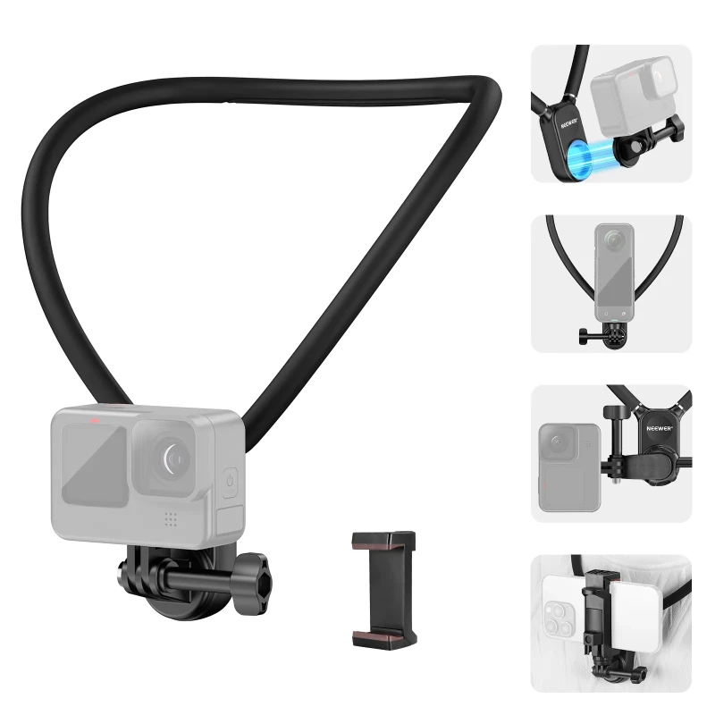 Magnetic Quick Release Flexible Action Neck Mount for POV (GP15)