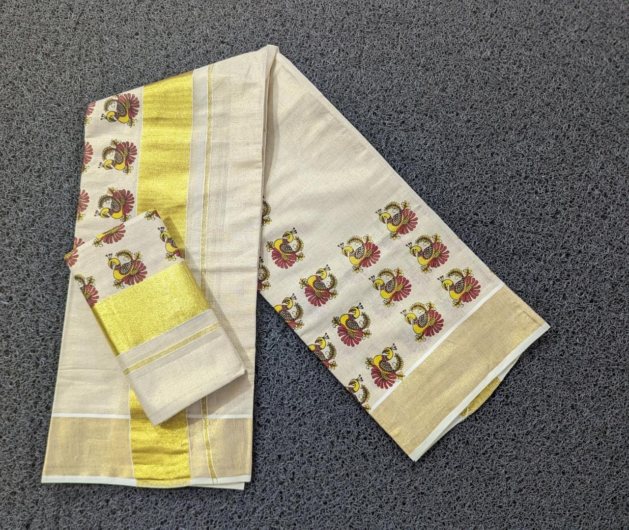 Kerala Set Mundu With Unique Border Designs | SB238