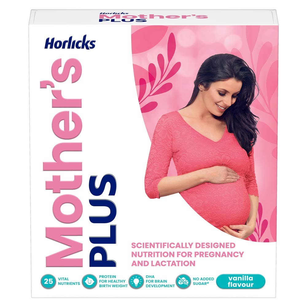 Mother's Horlicks - Health & Nutrition drink (Vanilla flavor powder)Pack of 200gm Refill pack - No Added Sugar
