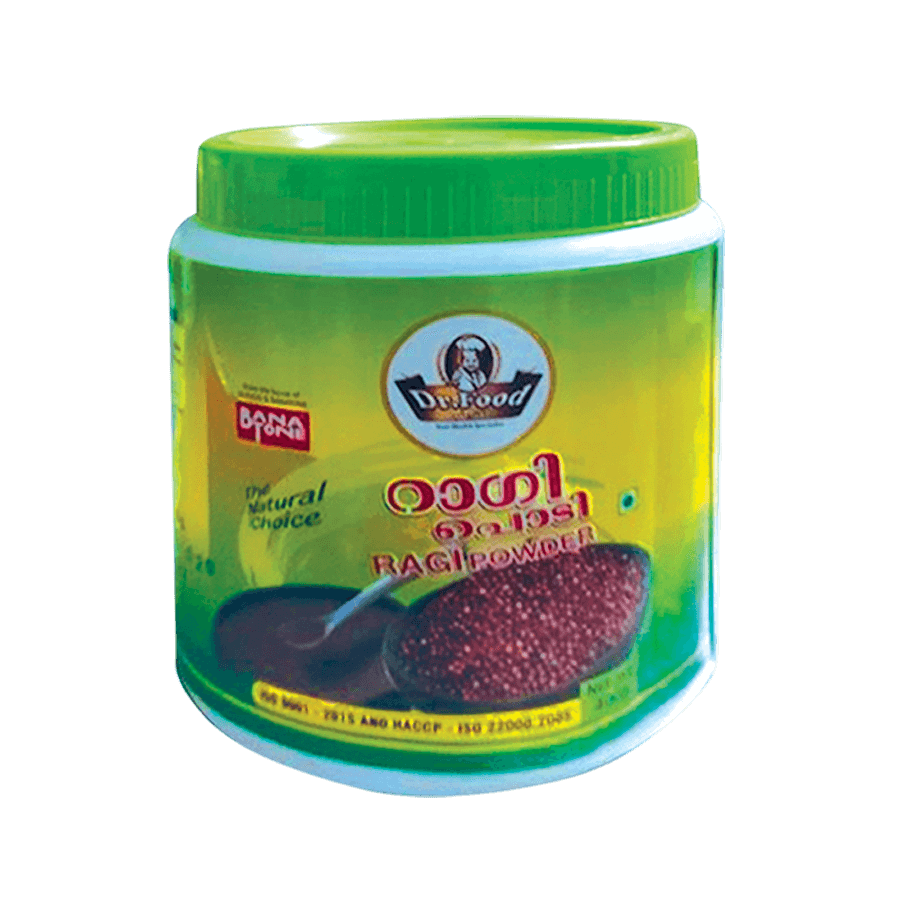 Dr Food Organic Ragi Powder 400g - Container | Finger Millet Powder