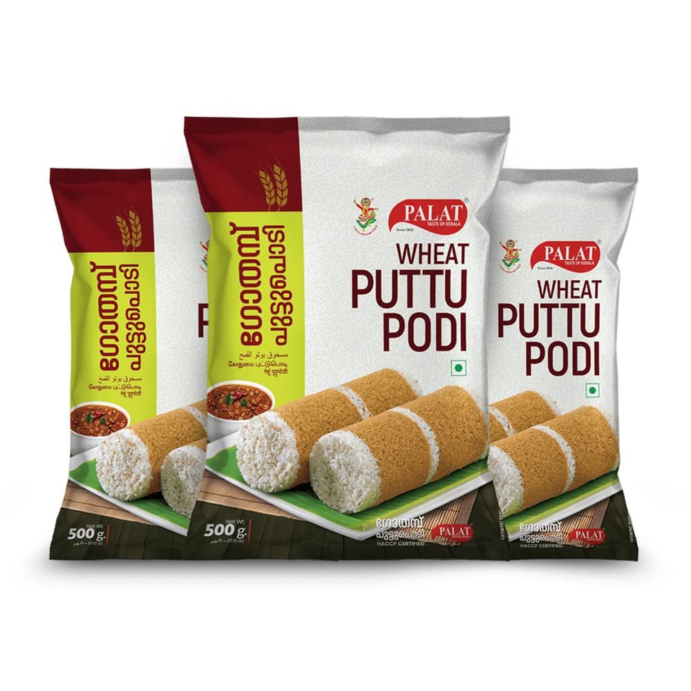 Palat Wheat Puttu Podi 500 gm Pack of 3