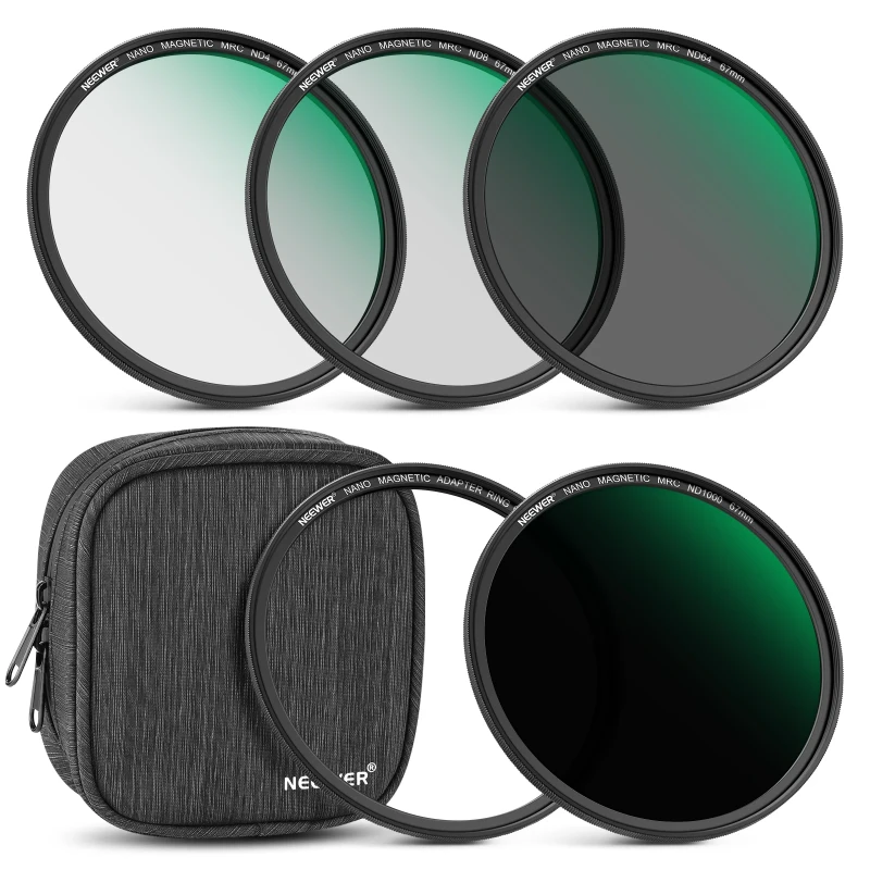 NEEWER Magnetic ND Lens Filter Kit (ND4 ND8 ND64 ND1000)