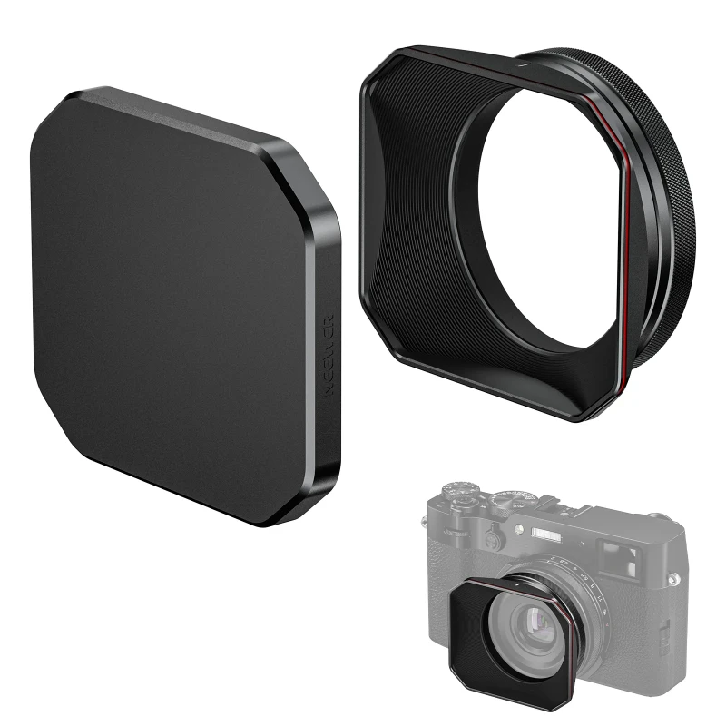 NEEWER CA087 Square Lens Hood for X100V & X100VI-Black(CA088)