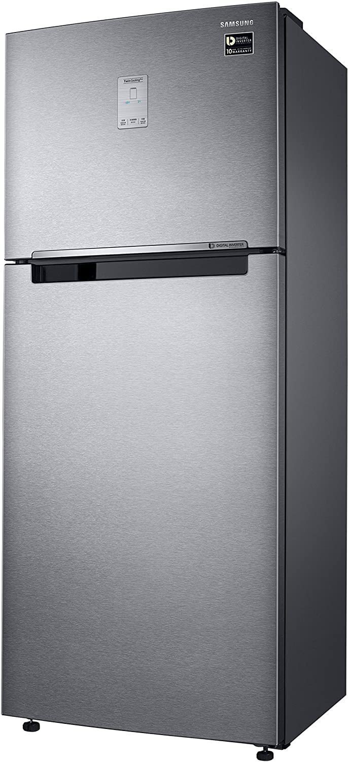 Samsung 465L 3 Star Frost-Free Double Door Digital Inverter Refrigerator (RT47B623ESL/TL, Steel)