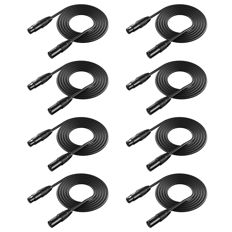 8 Pack 6.5 feet/2 Meters Stage Light Cable Wires