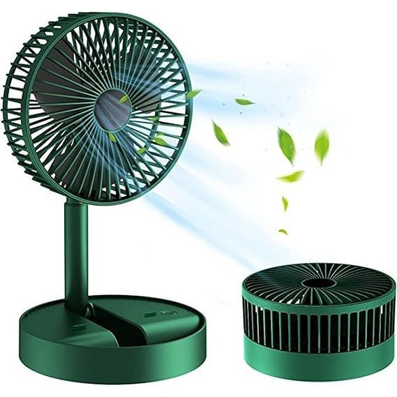 SmartGadgets Rechargeable Desk Fan Telescopic Electric Desktop Fan Foldable And Portable For Travel