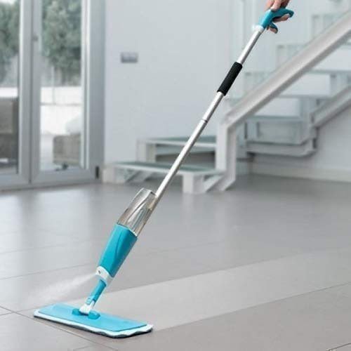 SmartGadgets Multifunctional Quick and Easy Stainless Steel Microfiber Floor Cleaning 360 Degree Spray Mop with Removable Washable Pad and Integrated Water Spray Mechanism