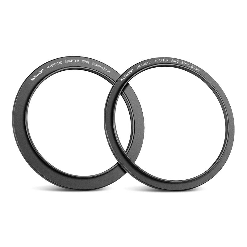 NEEWER Magnetic Step-up Filter Ring Adapter Kit